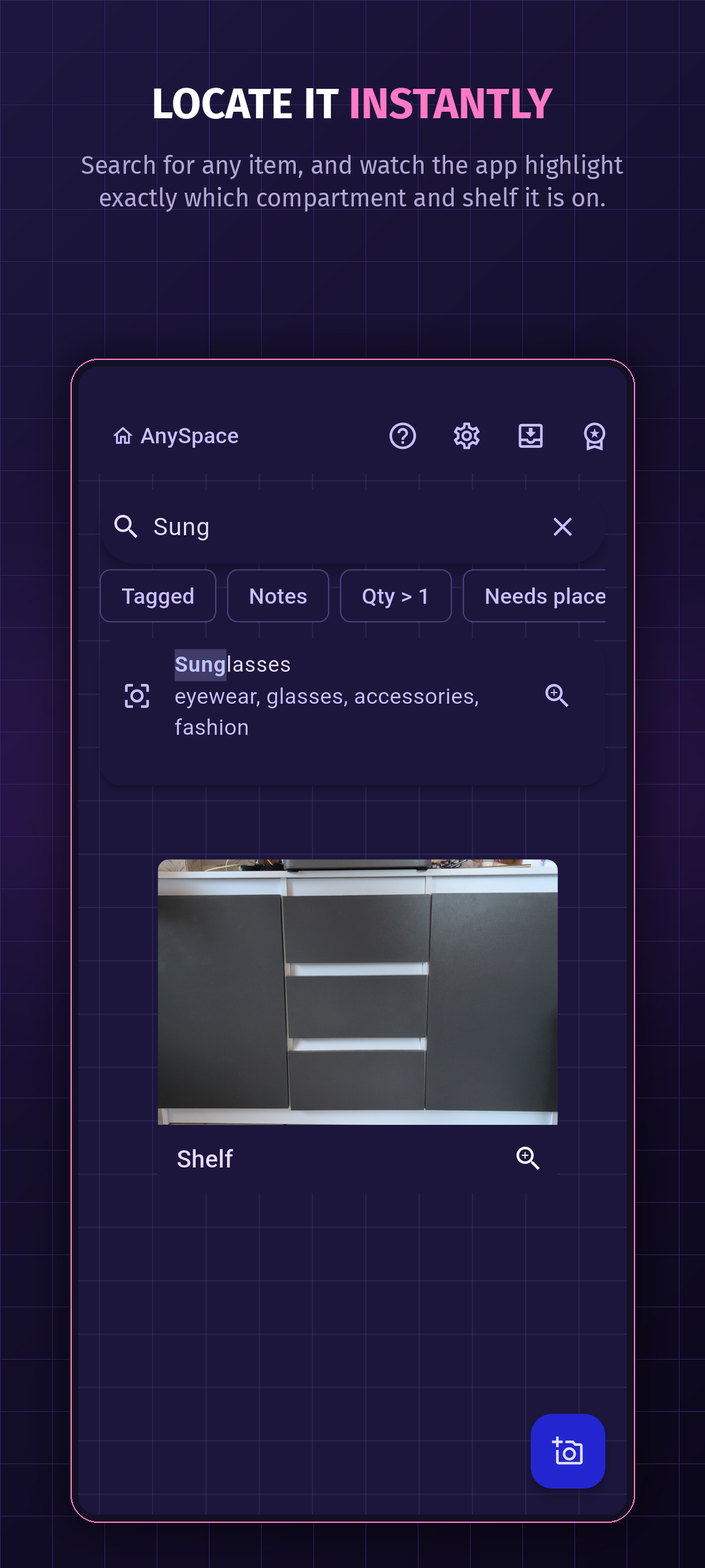AnySpace Locate Instantly